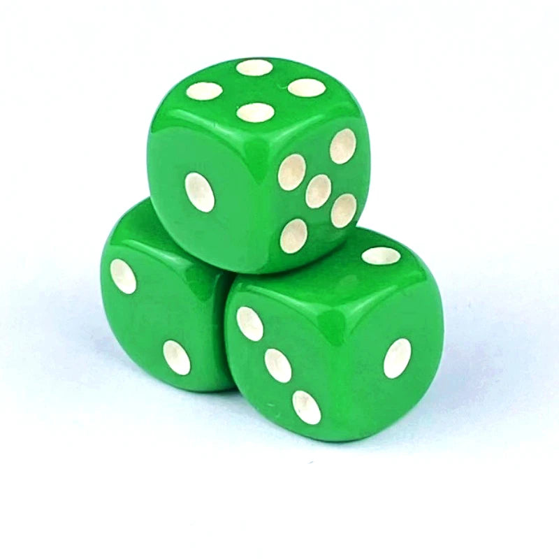 10 PCS/Set 16mm D6  6 cubes Dice Acrylic 6 sides D6 Dice With role Edges For Casino Dice Table Board Game