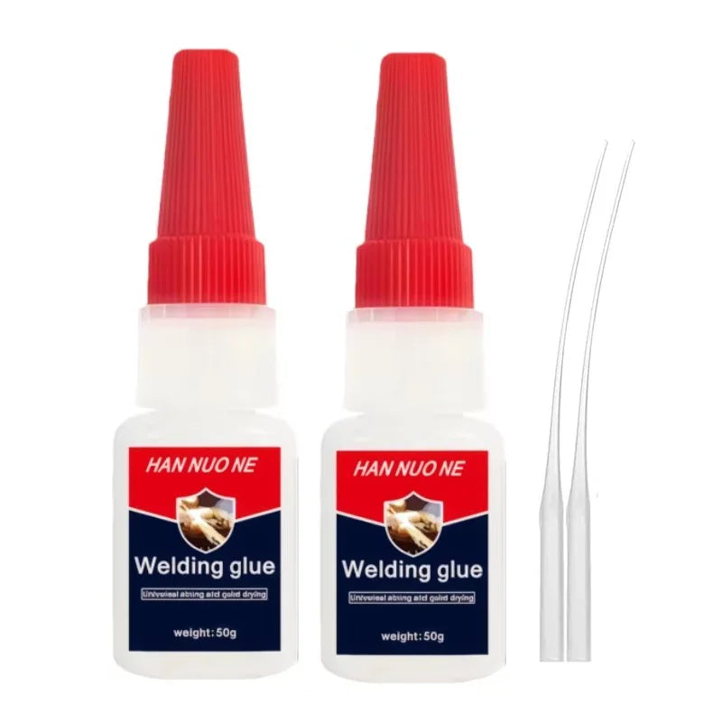 Super Glue Transparent Strong Adhesive Fast-Drying Cyanoacrylate Glue Suitable for Wood, Rubbegr, Leather, Plastic, DIY