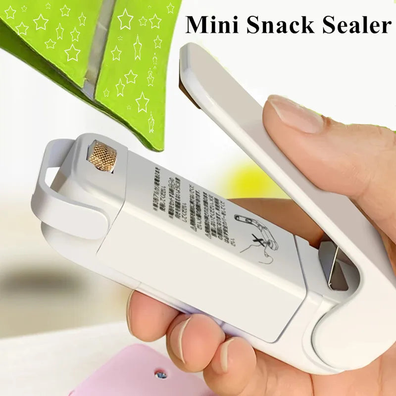 Mini Heat Bag Sealing Machine Package Sealer Bags Thermal Plastic Food Bag Closure Storage Sealer Packing Kitchen Accessories