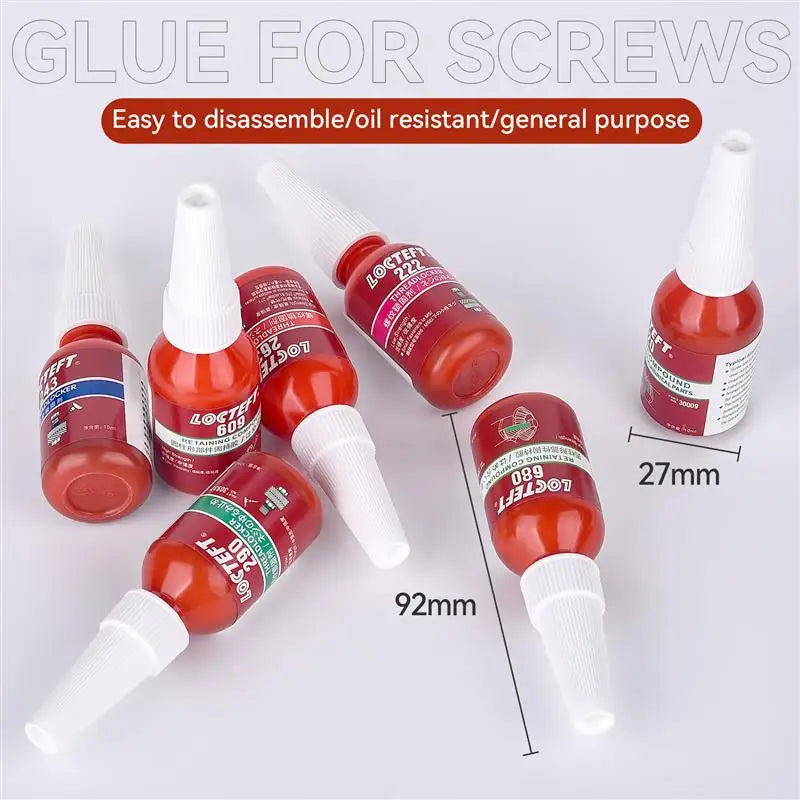 10ml Threadlocker Sealing Glue High Strength Anaerobic Adhesive 242 243 263 271 272 Screw Lock Anti-Slip Caulk Sealers Adhesive