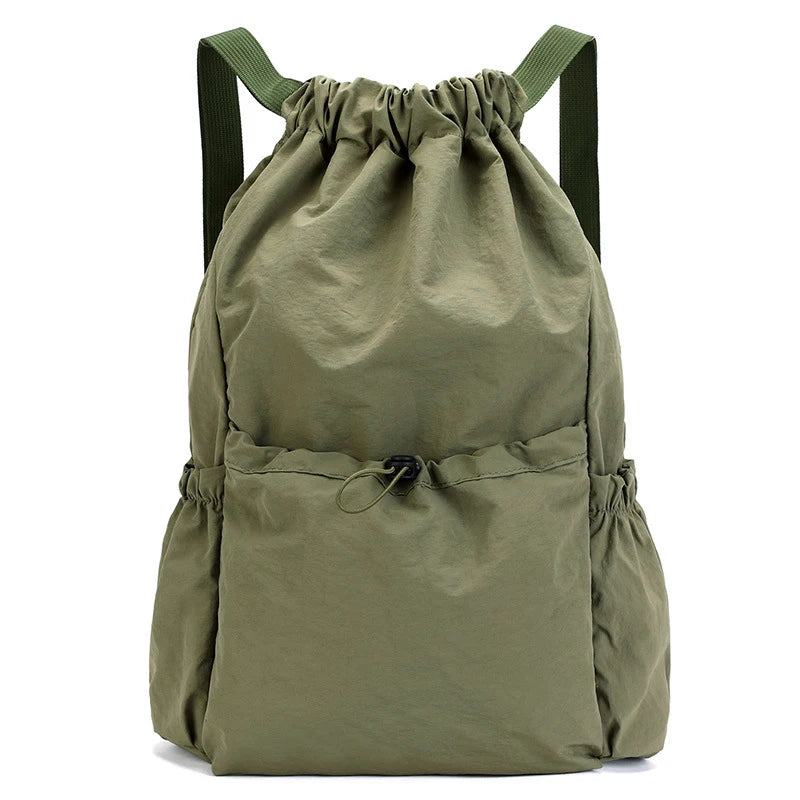 Foldable Drawstring Backpack, Lightweight and Easy to Store, Essential for Short Distance Travel and Outdoor Activities
