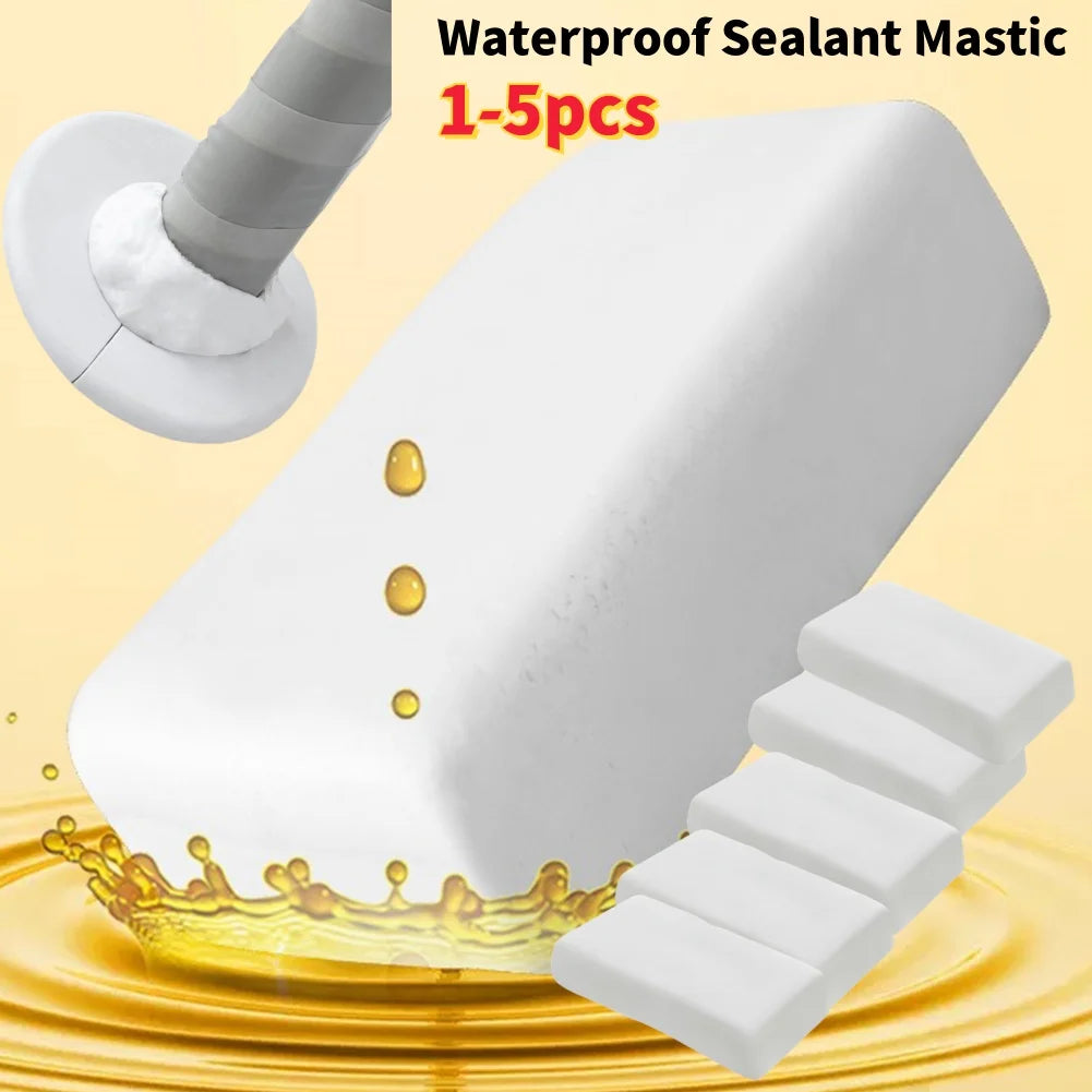 1-5pcs Waterproof Sealant Mastic Repair Sealing Clay Sealant Waterproof Sealing Solid Glue for Wall Hole Air Conditioning Hole