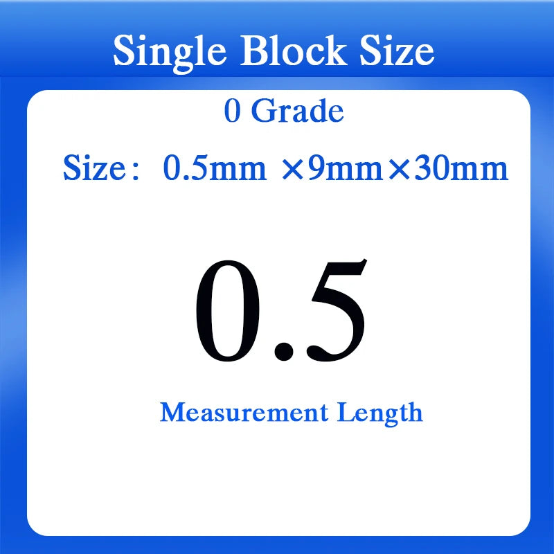 1pc,0.5mm-100mm Length,High Speed Steel Block Gauge,0 Grade,Tools for Micrometer and Caliper Inspection,Custom Gauge Available