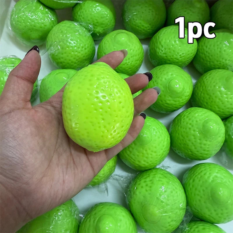 Simulated Orange Mango Lemon Potato Corn Pudding Pineapple Handmade Squishy Stress Ball Crisp Crunch ASMR Sensory Squeeze Ball