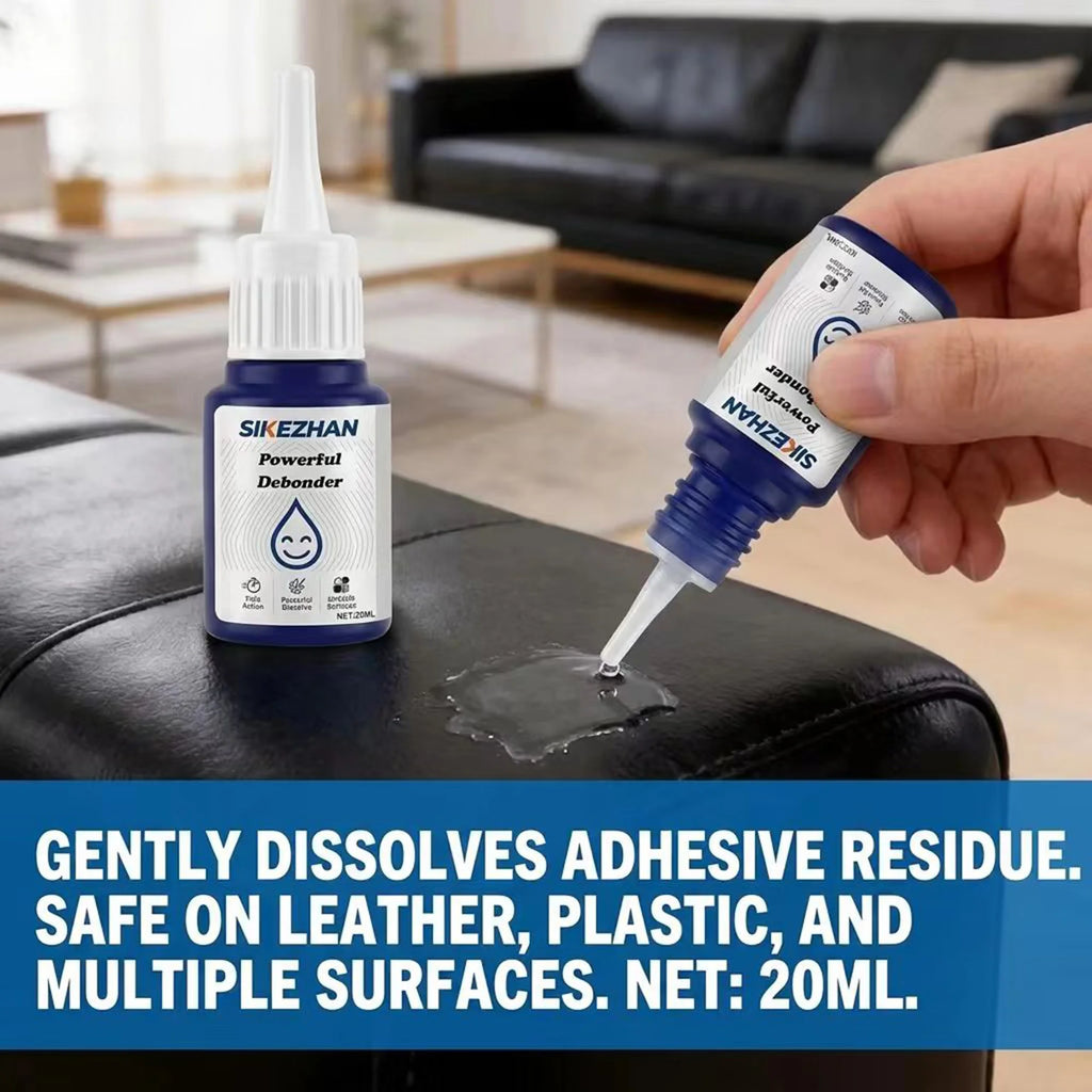 Super Glue Remover Debonder Fast Acting Multi Surface Safe Adhesive Cleaner Liquid for Plastic Glass Home Car Tape Residue 20ml