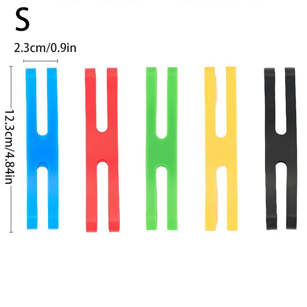 Outdoor Camping Tableware Storage H-shaped Silicone Strap Elastic, Color Tie Cutlery Cross Straps Cutlery Packing straps, Travel