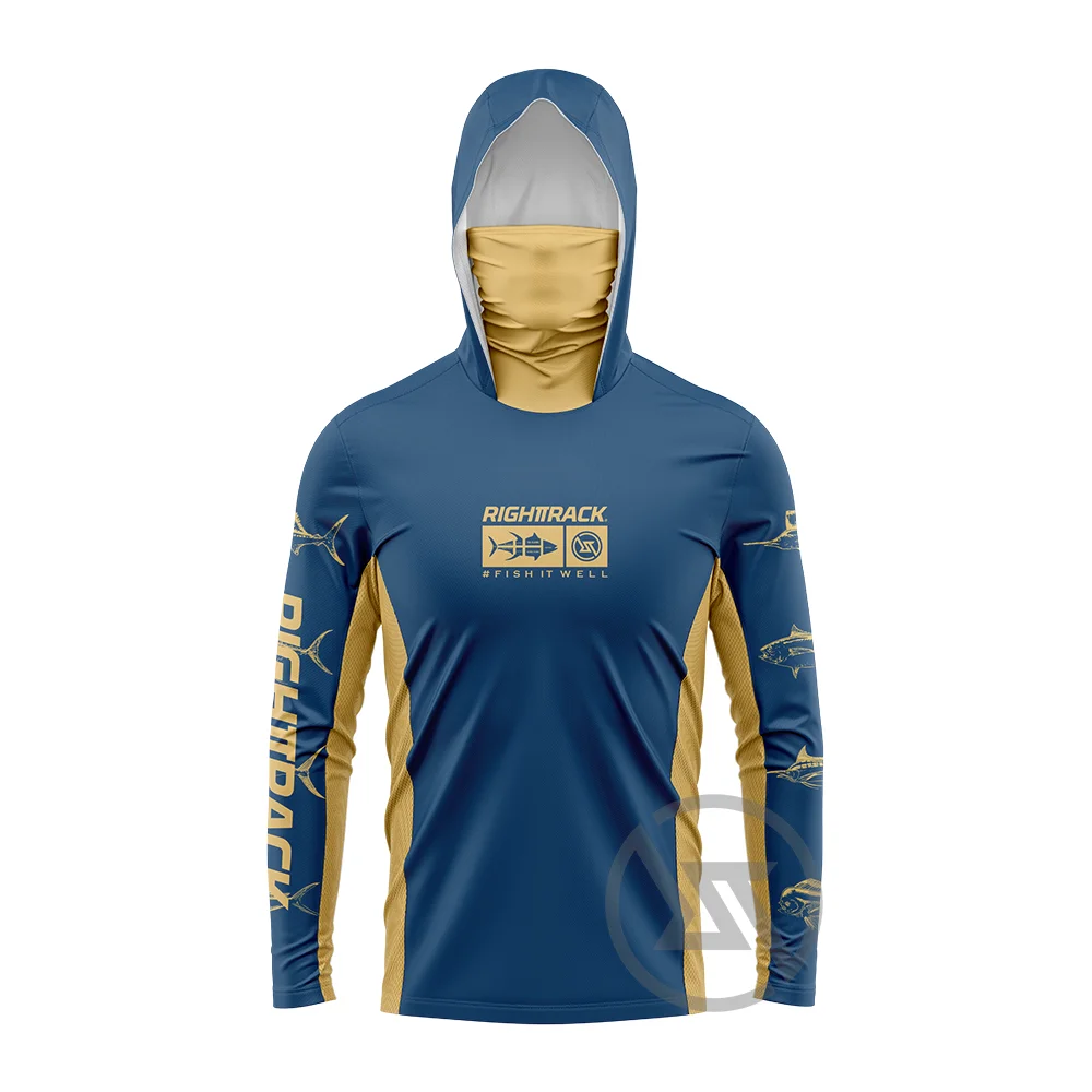 HotSale Men's Mask Hoodies Fishing Shirts Camo For Hunting Climbing Camping Hiking Sun Protection Breathable RIGHTTRACK Clothing