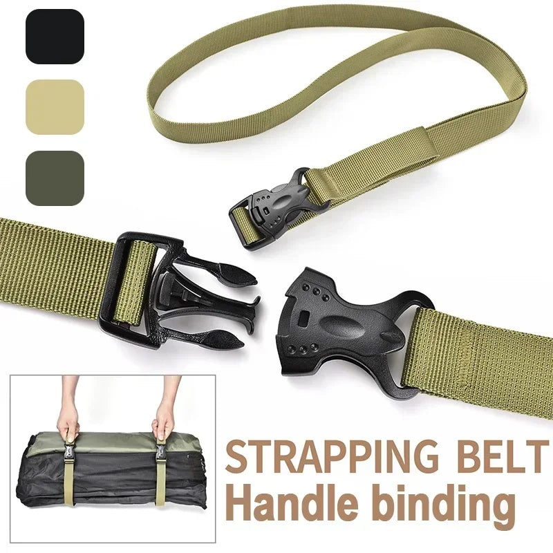 2/4Pcs Outdoor Travel Tied Belt Durable Nylon Cargo Tie Down Luggage Lash Belts Strap Camping Hiking Cargo Storage Straps Buckle