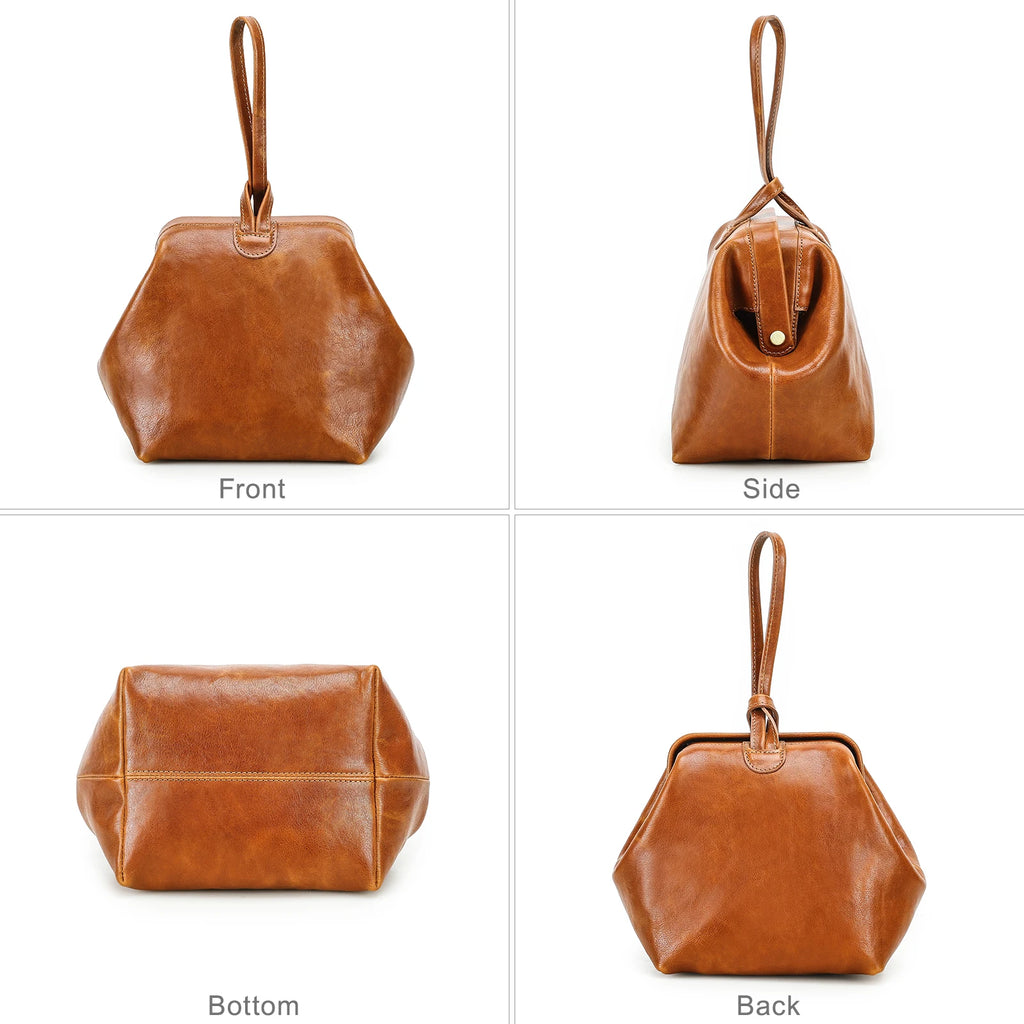 CONTACT'S Summer Small Handbags for Woman  Full Grain Leather Handmade Seaside Travel Causal Bag Fashion 2026 Ladies Handbag