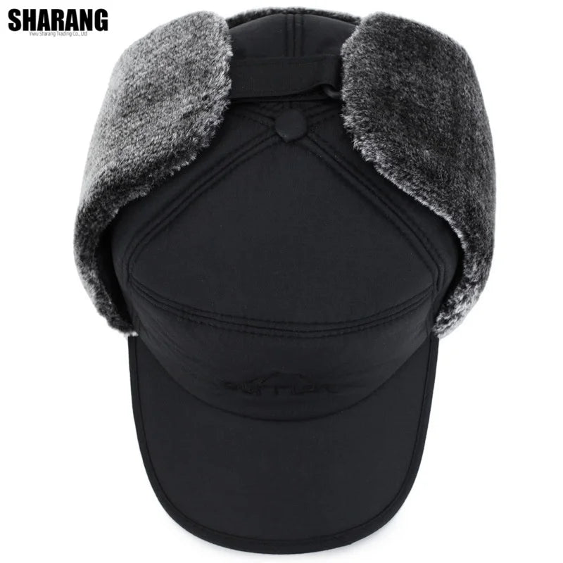 High Quality Windproof Winter Hats Winter Ski With Earflap Mask Warm Snow Cap Cotton Ear Protection Bomber Hats for Men Women