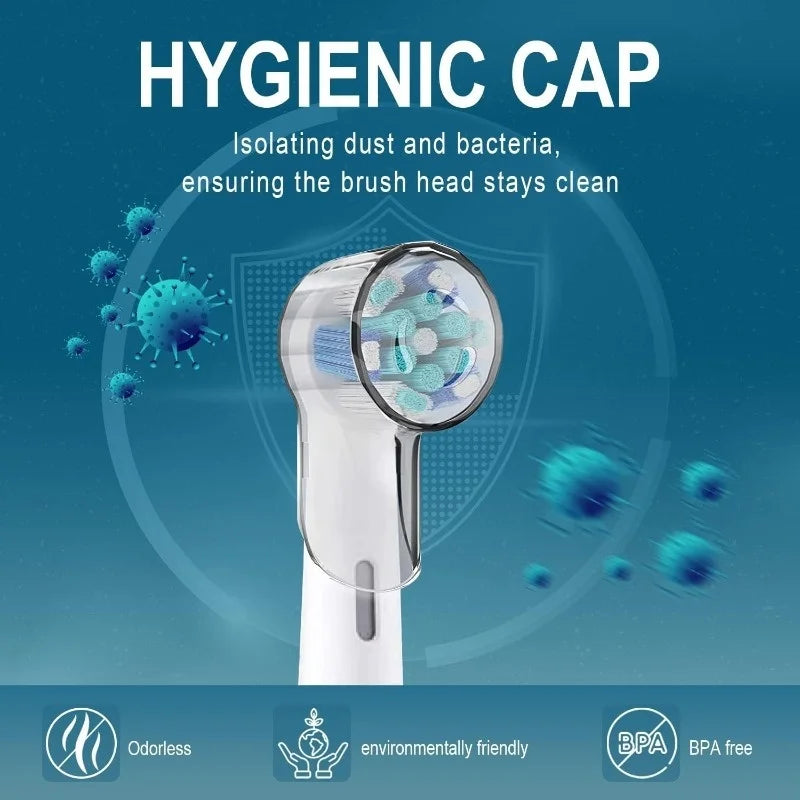 6pcsPortable Electric Toothbrush Head Protective Cover for Traveling on Business Trip Dust Cap of Brush Head Cover Bathroom Tool
