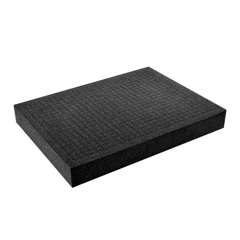 Black High-Density Sponge Pad Hand Torn Grid Shock-Absorbing Inner Tray Foam for Gift Box Packaging Grid Lining