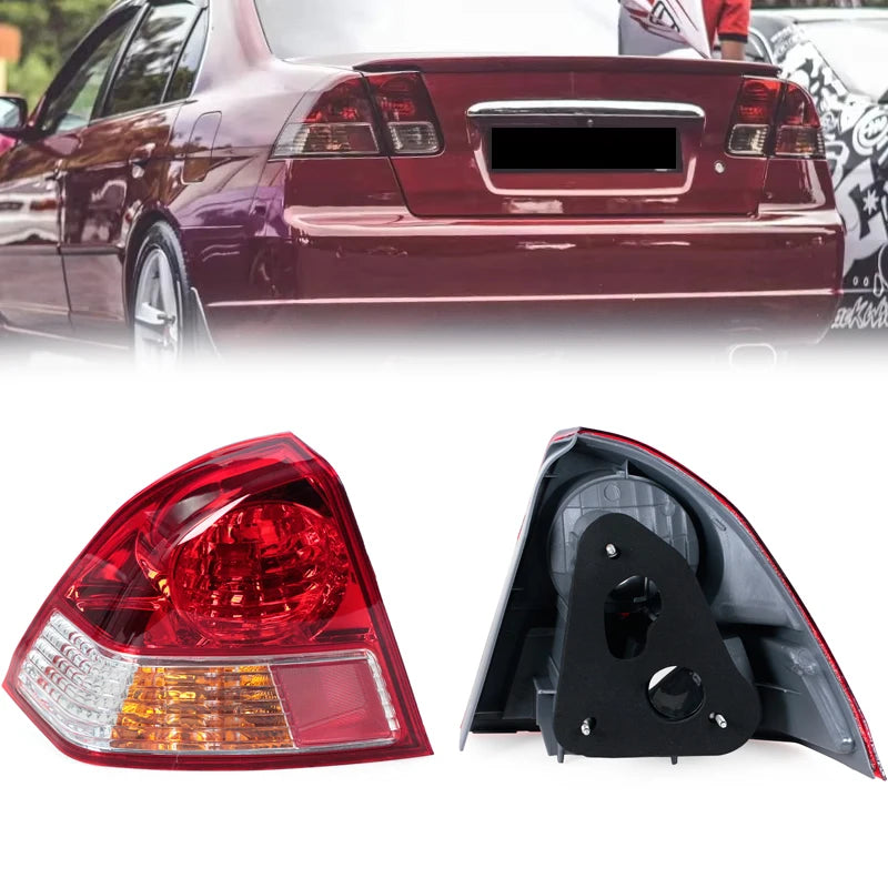 Tail lamp For Honda Civic ES1 ES5 ES7 ES8 2003 2004 2005 Rear Bumper Tail Light Lamp Brake Dtop Light Assembly Without Bulb