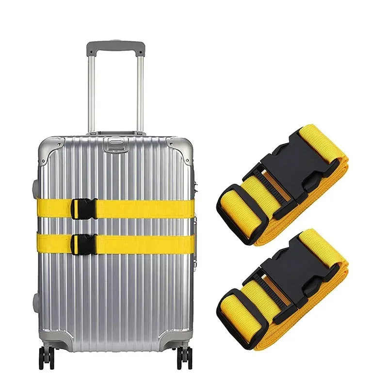  Nylon Luggage Straps for Suitcases Adjustable Duty Heavy Strap Buckle Packing Straps Travel Accessorises 2.5CM X 188CM