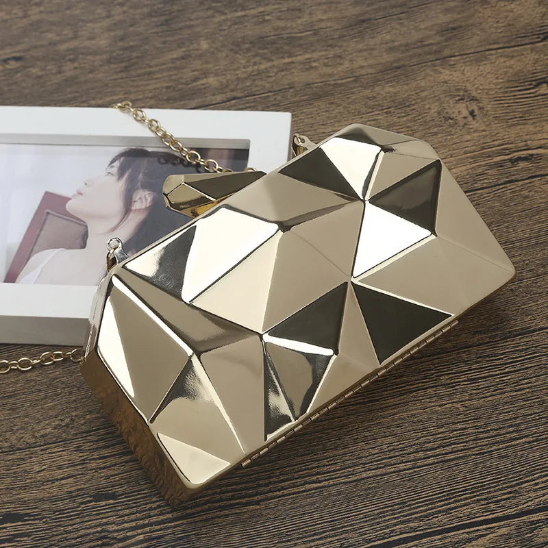 Luxury Acrylic Glossy Box Mini Clutch Bag Banquet Wedding Party Shoulder Crossbody Dinner Bag designer clutch bags high quality