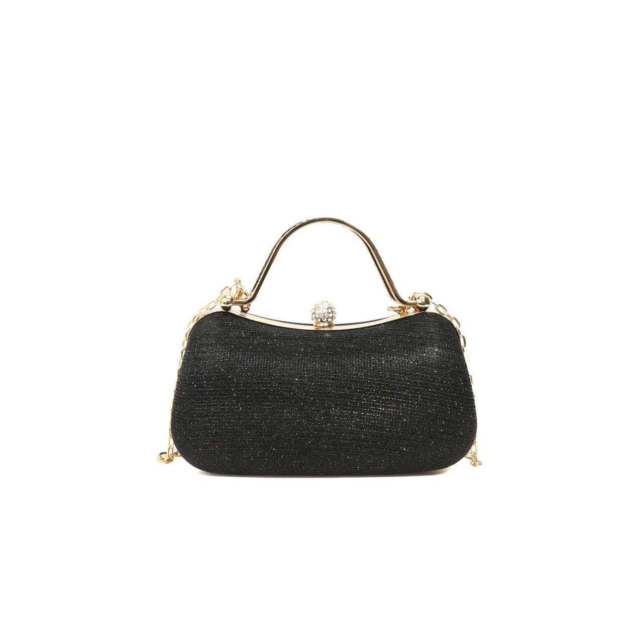Luxury Handbag Women's Evening Clutch Bag Fashion Designer Sparkly Crystal Shoulder Chain Bag Party Wedding Purse