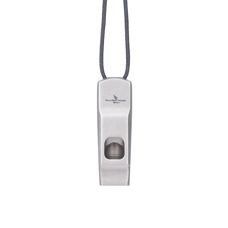 Boundless Voyage Titanium Whistle Outdoor Survival Treble Super Responsive Sharp Whistle Loud voice for Outdoor Camping, Hiking