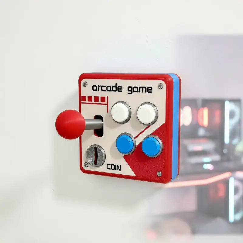 Retro Arcade Game Button Switch Plate, Creative DIY Wall Decor for Home Gaming Room Gamer Gifts