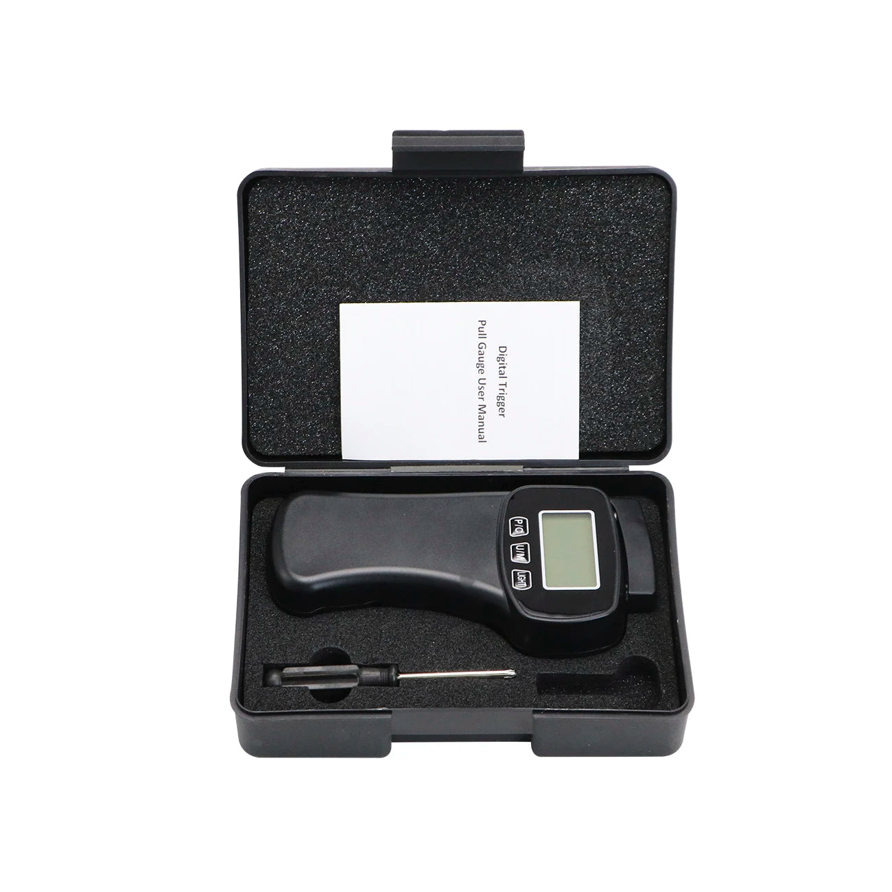 SHANHR Digital Tenision Meter Force Gauge Push Pull Gauge Portable Force Meter with Units KG/LB, Storage Case, Auto Backlit LCD