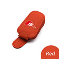 For Audi Sline A4 A3 A6 TT S4 S5 S6 A1 A2 A5 A7 A8 Q1 Q2 Q3 Q4 Q5 Q6 Q7 Q8 B8  Car Sun Visor Glasses Case Holder Sunglasses Clip