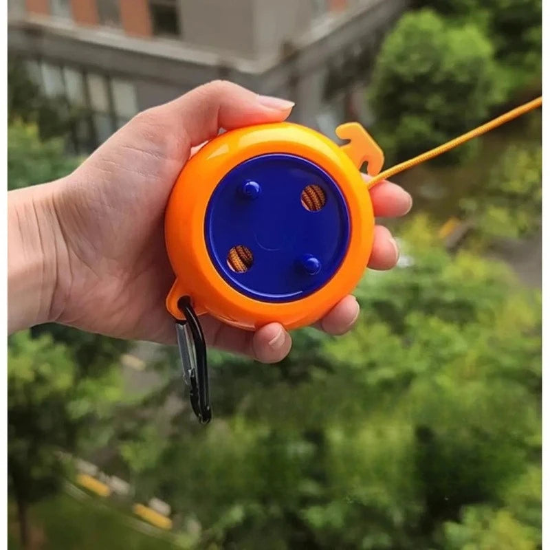 10M Retractable Travel Clothesline Laundry Drying Rope Windproof Anti Slip Outdoor Clothesline for Hotel Camping Accessories 1PC
