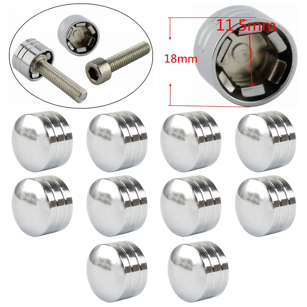 Motorcycle Engine Head Bolts Screw Toppers Cover Caps Nuts CNC Aluminum For Harley Touring Dyna Sportster Softail Twin Cam