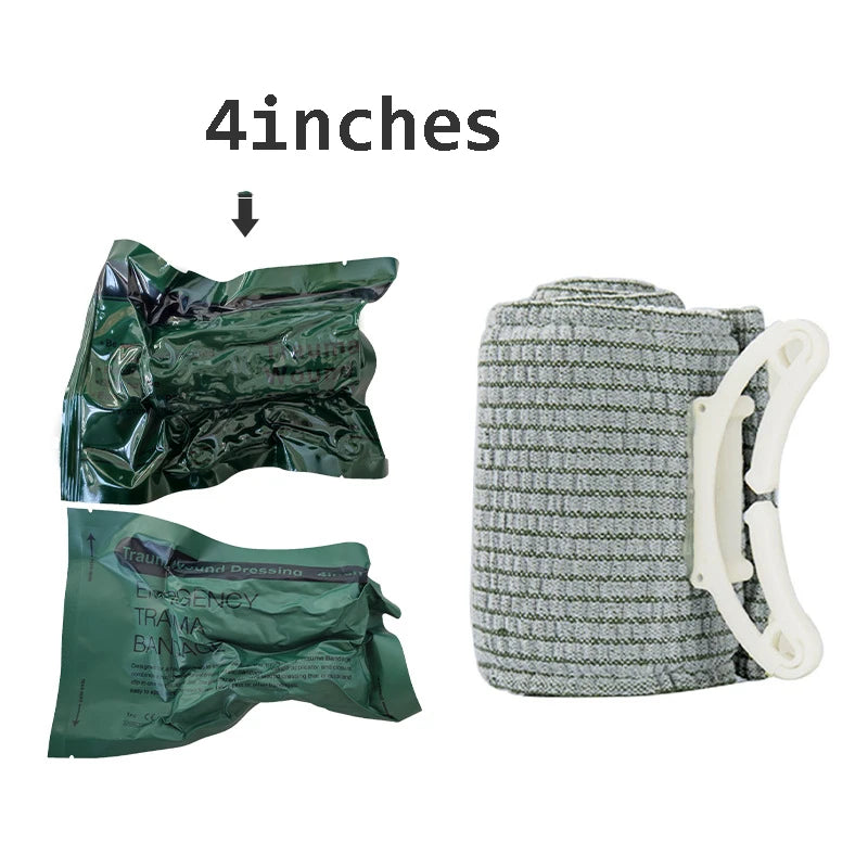 Israeli Bandage Trauma Kit Emergency Compression Bandage Tourniquet Medical Dressing Sterile Roll Bandage Trauma First Aid Hot
