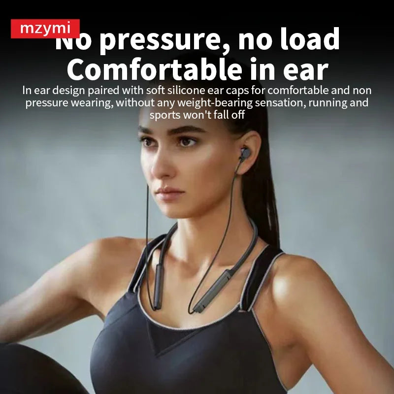 MZYMI BS09 Neckband Bluetooth5.3 Headset Hifi Sound Sport Earbuds In Ear Headphones TWS Wireless Earphones Waterproof For XIAOMI
