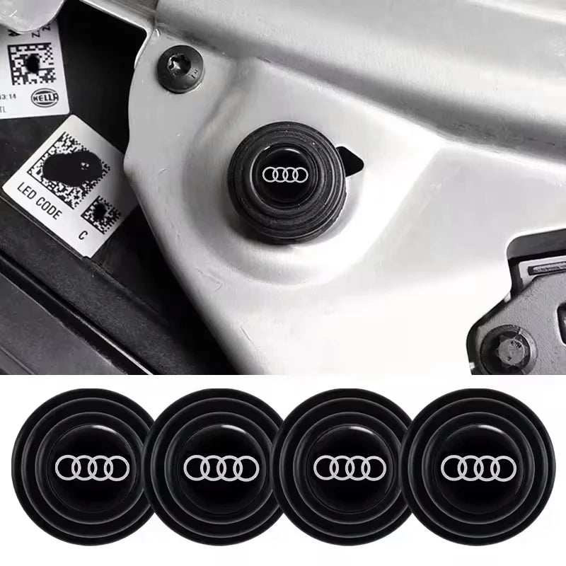 For Audi Sline A4 A3 A6 TT S4 S5 S6 A1 A2 A5 A7 A8 Q1 Q2 Q3 Q4 Q5 Q Car Stickers Car door Soundproof Patch Shock Absorber Gasket