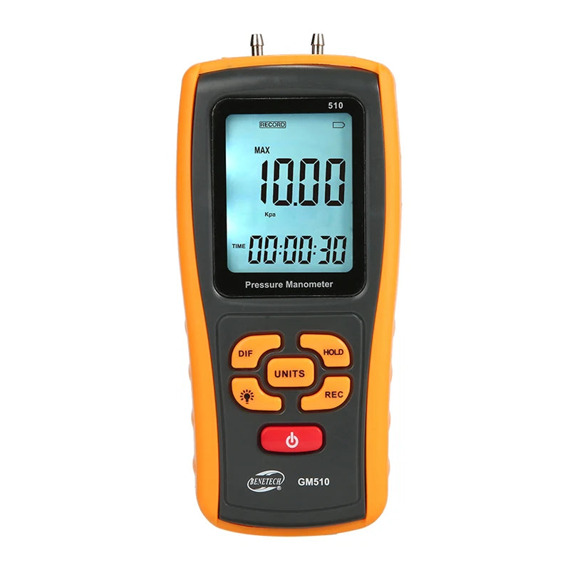 BENETECH GM505 GM510 GM511 GM520 Handheld Digital Pressure Gauge Tester Meter Differential Pressure Gauge Natural Gas