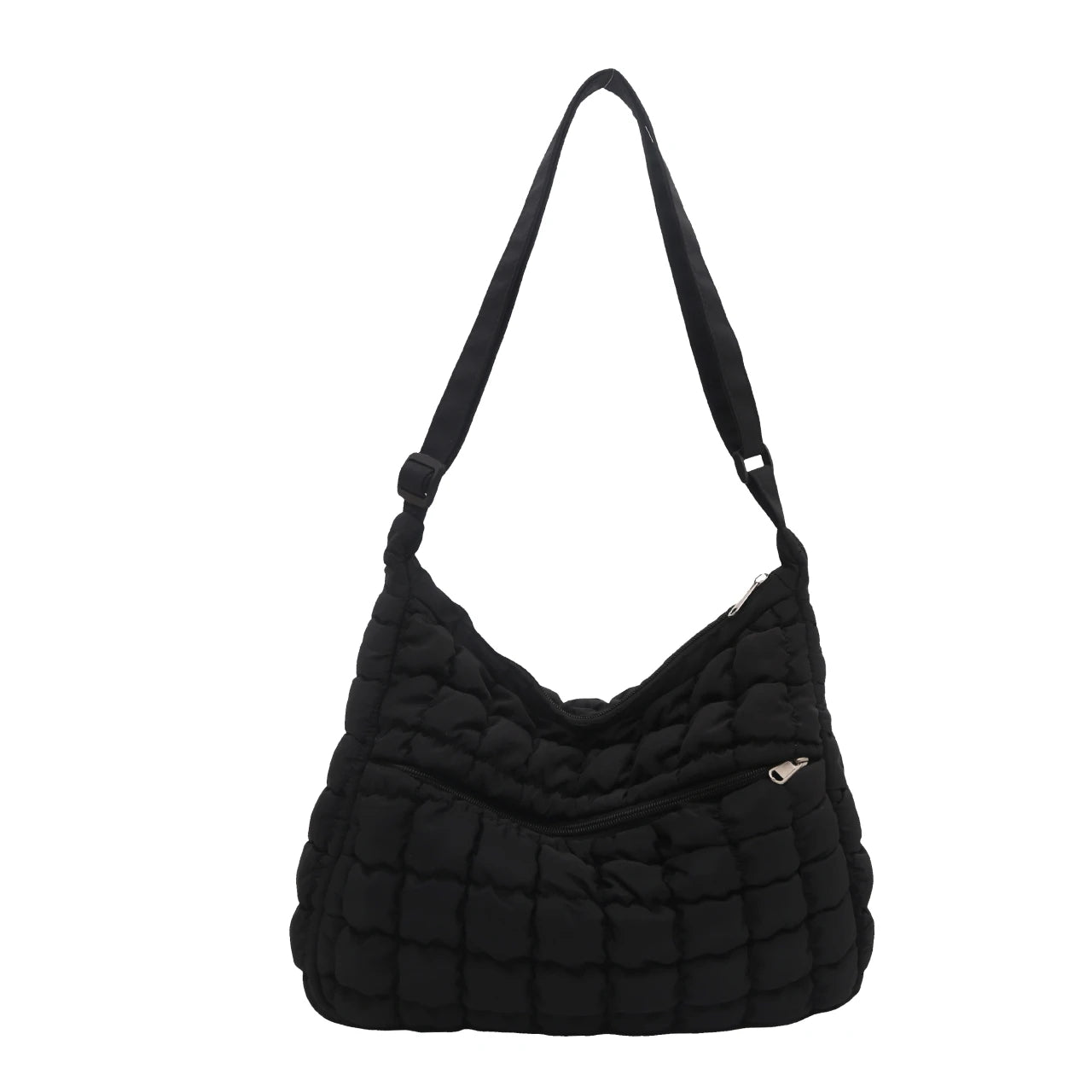 2025 New Quilted Puffer Shoulder Bag for Women Large Capacity Tote Sling Bag Fashion Casual Crossbody Satchel Bag Female Handbag