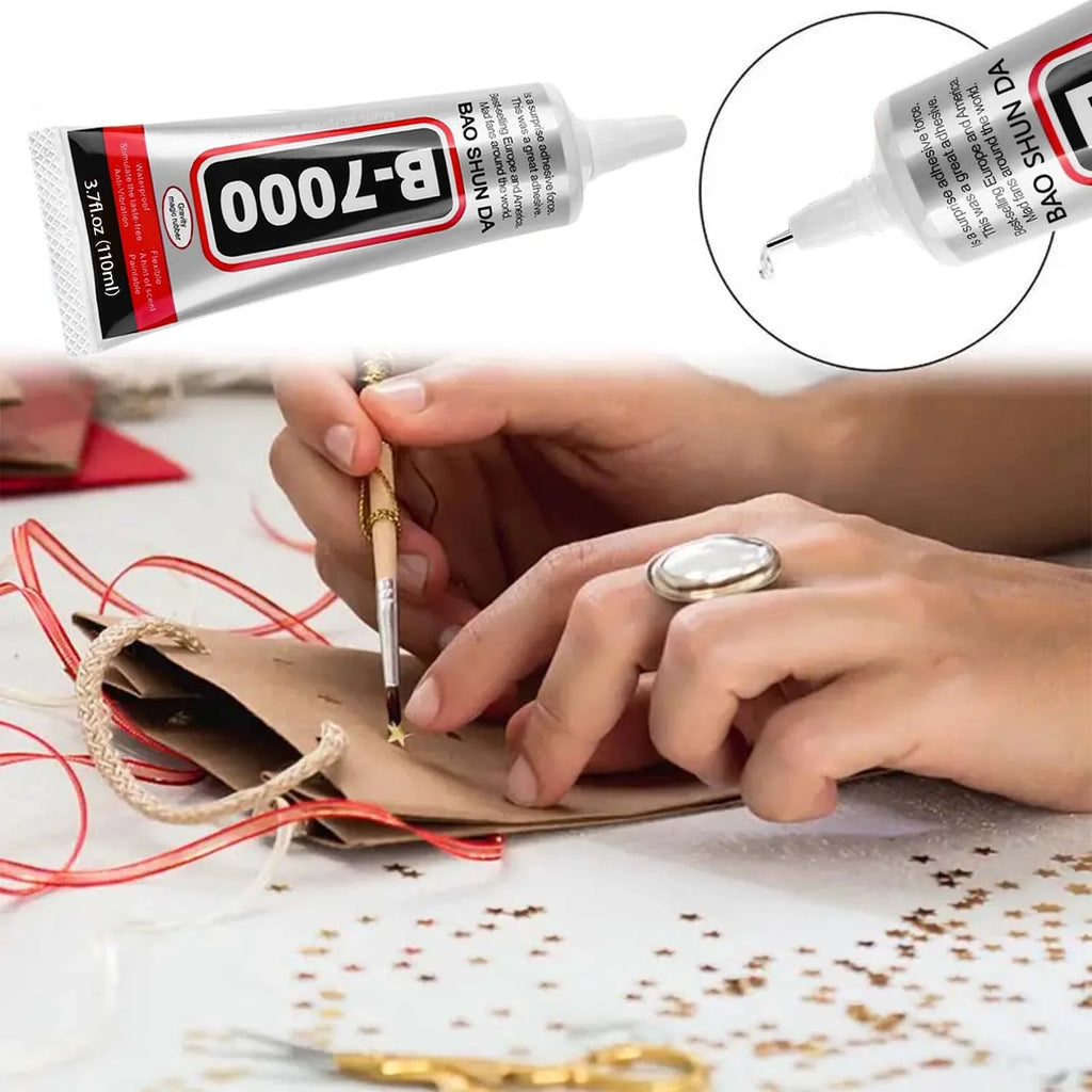 B7000 Glue,Clear B-7000 Super Jewelry Glue Transparent Industrial Adhesive for Fabric Phone Repair Jewelery Making Crystal Gem .
