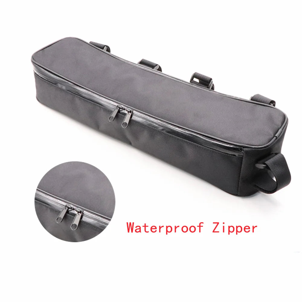 44x10x8cm Bicycle Bike Tube Frame Bag Battery Controller Bike Bag Battery Li-ion Tool Box Storage Hang Waterproof for MTB Bike