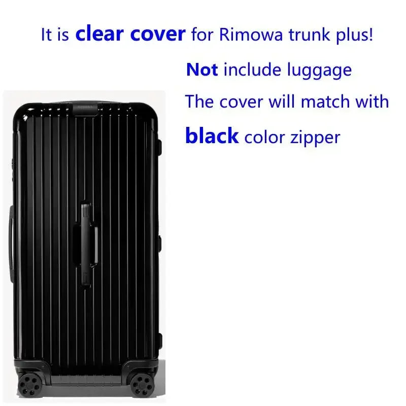 Luggage Covers For Rimowa Essential Trunk Plus 33inch Suitcase Protector with Zipper Thicken PVC Cover Travel Accessories
