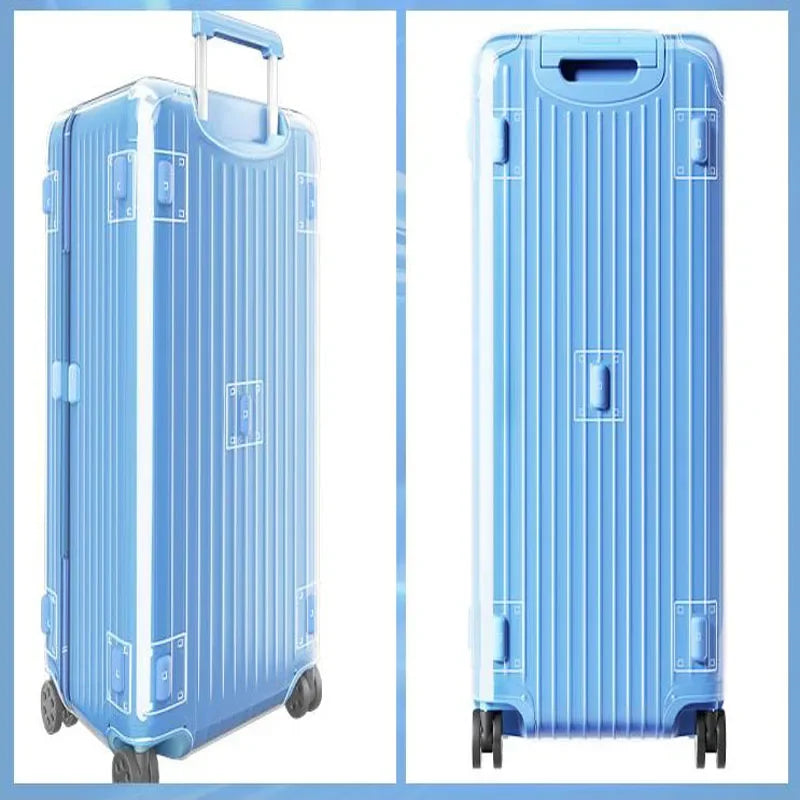 Luggage Covers For Rimowa Essential Trunk Plus 33inch Suitcase Protector with Zipper Thicken PVC Cover Travel Accessories