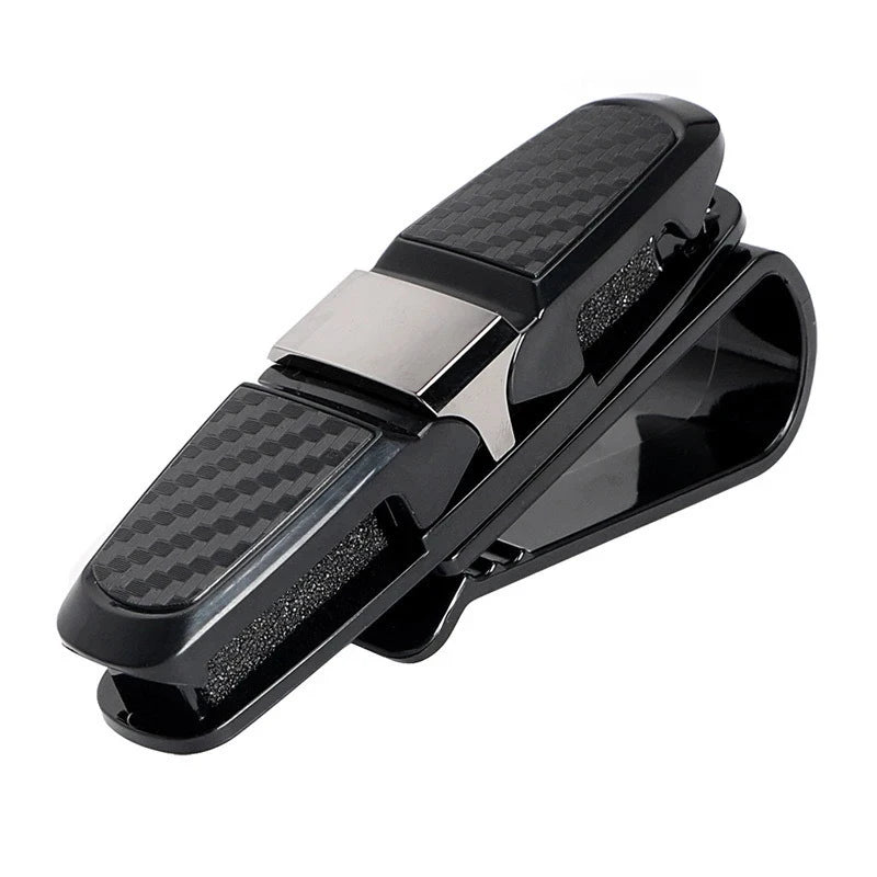 1PC Sunglasses Car Glasses Holder Holder Clip 180 Degree Sunglasses Holder Sun Visor Sunglasses Holder Car Vehicle Accessories