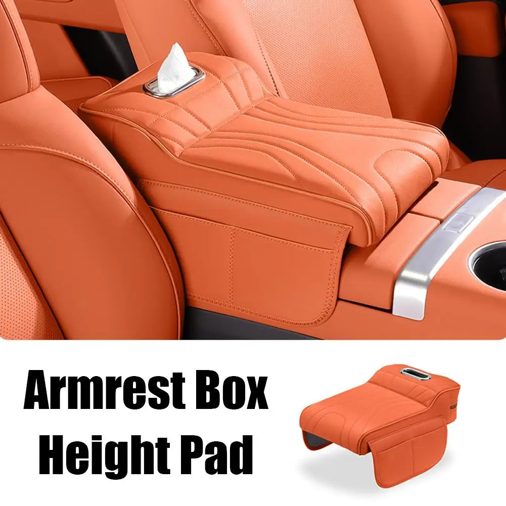 NEW Car Armrest Box Booster Pad Universal for Most Cars, Memory Foam Car Arm Rest Padded Cover with Pocket Car Interior