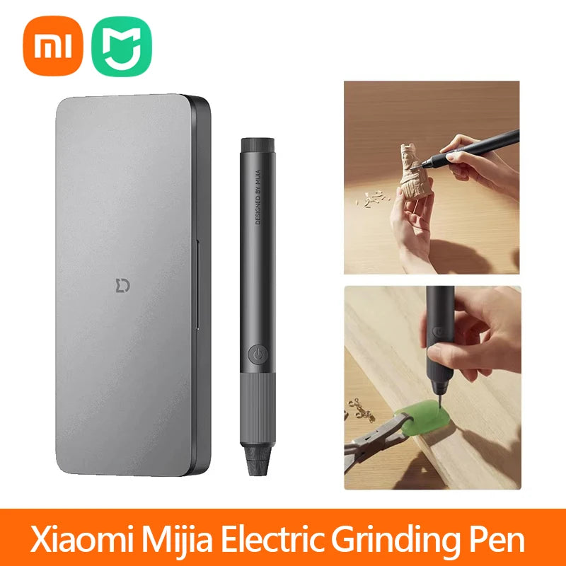 Xiaomi Mijia Electric Grinding Pen 22000r/min Brushless Motor Fast Carving Polishing Burnishing Drilling Mini Grinder Home Tool
