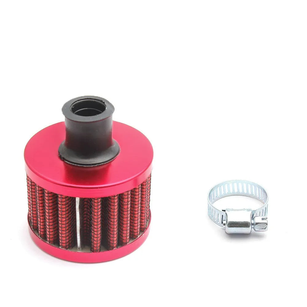 12mm Air Filter Cold Air Intake Filter Breather Turbo Vent Air Intake Filter Cleaner Universal for Car and Motorcycle