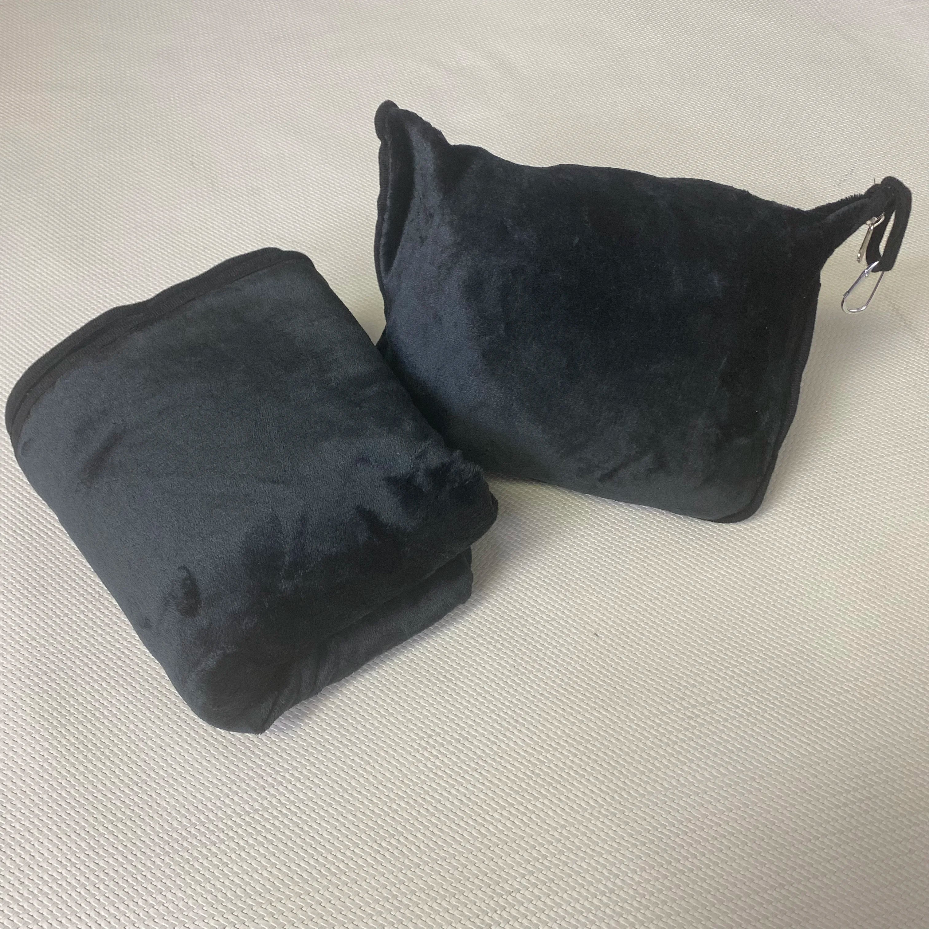 Portable Two-In-One Travel Blanket, Airplane Blanket, Pillow Cushion Blanket, Multifunctional Foldable Blanket