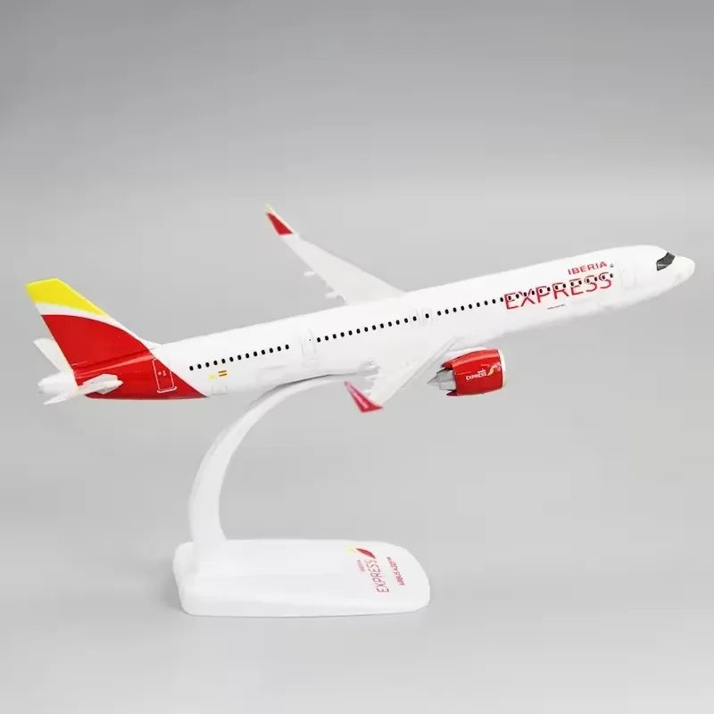 New 1:200 Scale A321NEO Spain IBERIA EXPRESS ABS Plastic Airplane Model Toys Aircraft Plane Assembly Collection Display