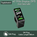 25New TFT KT TF04 Display Colorful LCD Display Meter 24V/36V/48V KT LCD Mini Display Screen for EBike KT Controller