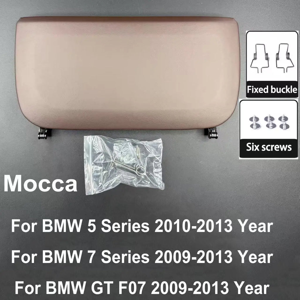 For BMW 5 7 GT Series 2009-2017 F10 F11 F01 F02 F07 Car Seat Back Panel Leather Backrest Storage Pocket Cover
