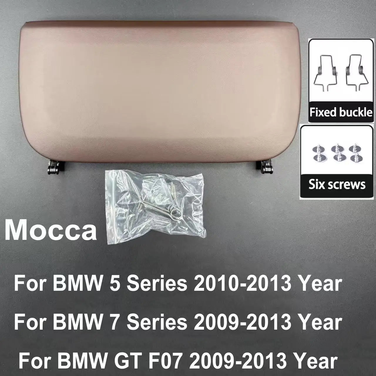 For BMW 5 7 GT Series 2009-2017 F10 F11 F01 F02 F07 Car Seat Back Panel Leather Backrest Storage Pocket Cover