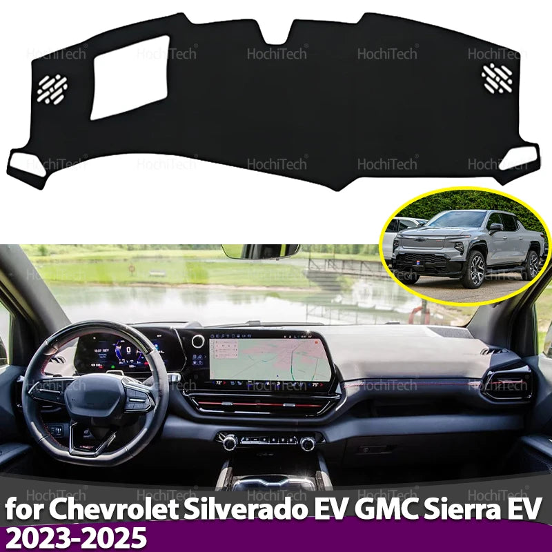 For Chevrolet Silverado EV GMC Sierra EV 2023 2024 2025-Present Dashboard Cover Anti-Slip Mat Protect Pad Sunshade Carpet Rug
