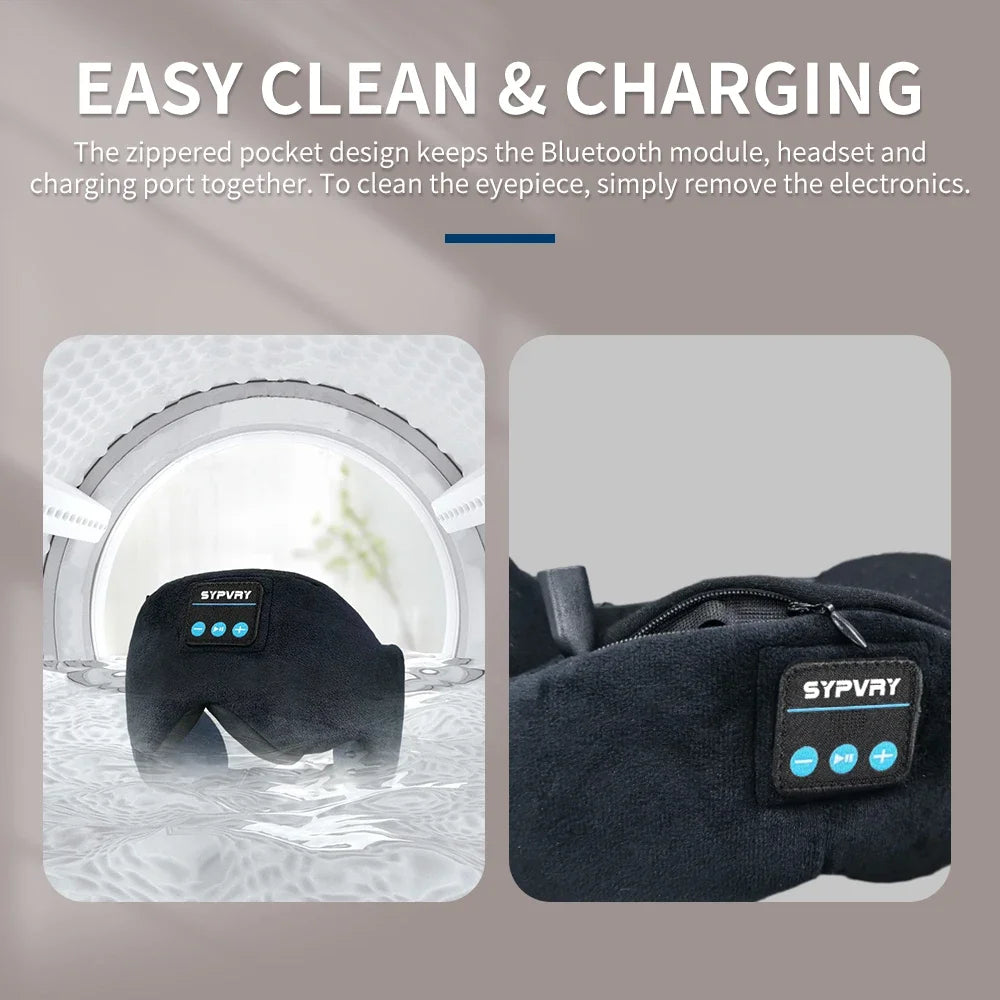 Bluetooth Eye Mask with Headphones for Sleeping Comfortable Bluetooth Sleep Mask with Immersive Headphones for Peaceful Sleep