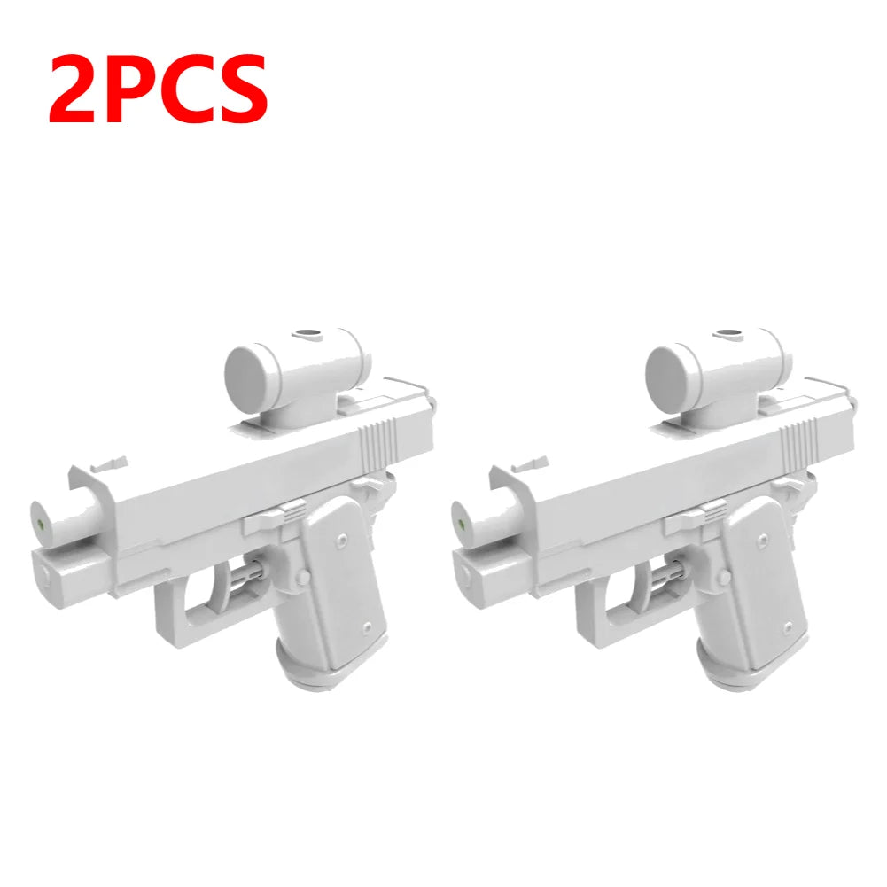 5-1PC Handheld Water Prank Gun Two-Way Spray Trick Reverse Water Gun Summer Outdoor Pool Watergun Toys Pistola de agua de broma