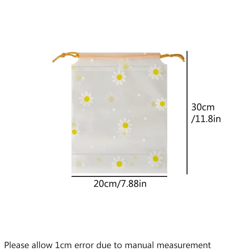 10pcs small chrysanthemum bouquet pockets, miscellaneous storage bags, shoes, socks, umbrella bags
