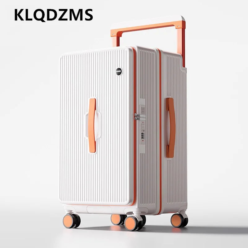 KLQDZMS Rolling Luggage Oversized Capacity Trolley Case ABS+PC Boarding Box 20"24"26"28"30"32 Inch Women's Travel Suitcase