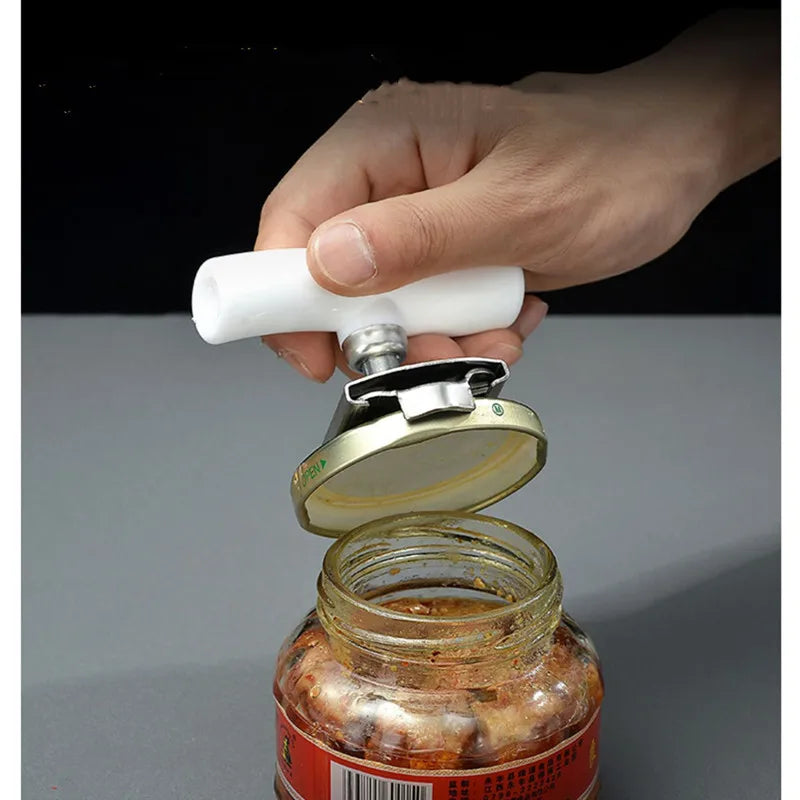 Adjustable Multi-Function Bottle Cap Opener Stainless Steel Lids Off Jar Opener Screw Can Opener For Kitchen Tools